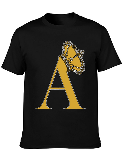 Crown A Letter Tee - King Alpha T-Shirt