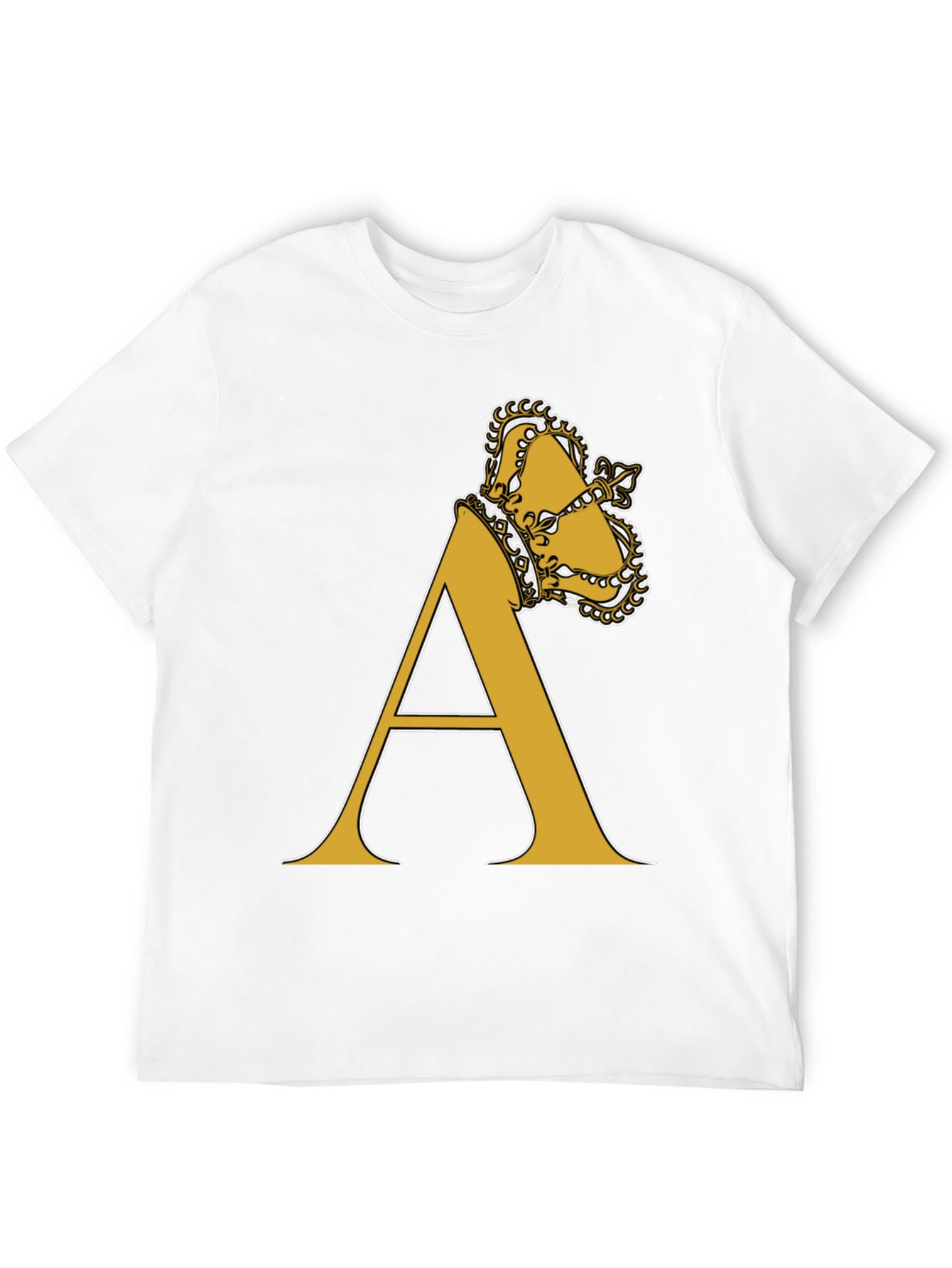 Crown A Letter Tee - King Alpha T-Shirt