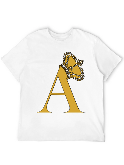 Crown A Letter Tee - King Alpha T-Shirt