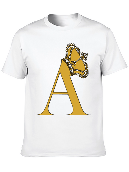 Crown A Letter Tee - King Alpha T-Shirt