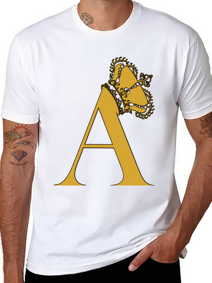 Crown A Letter Tee - King Alpha T-Shirt