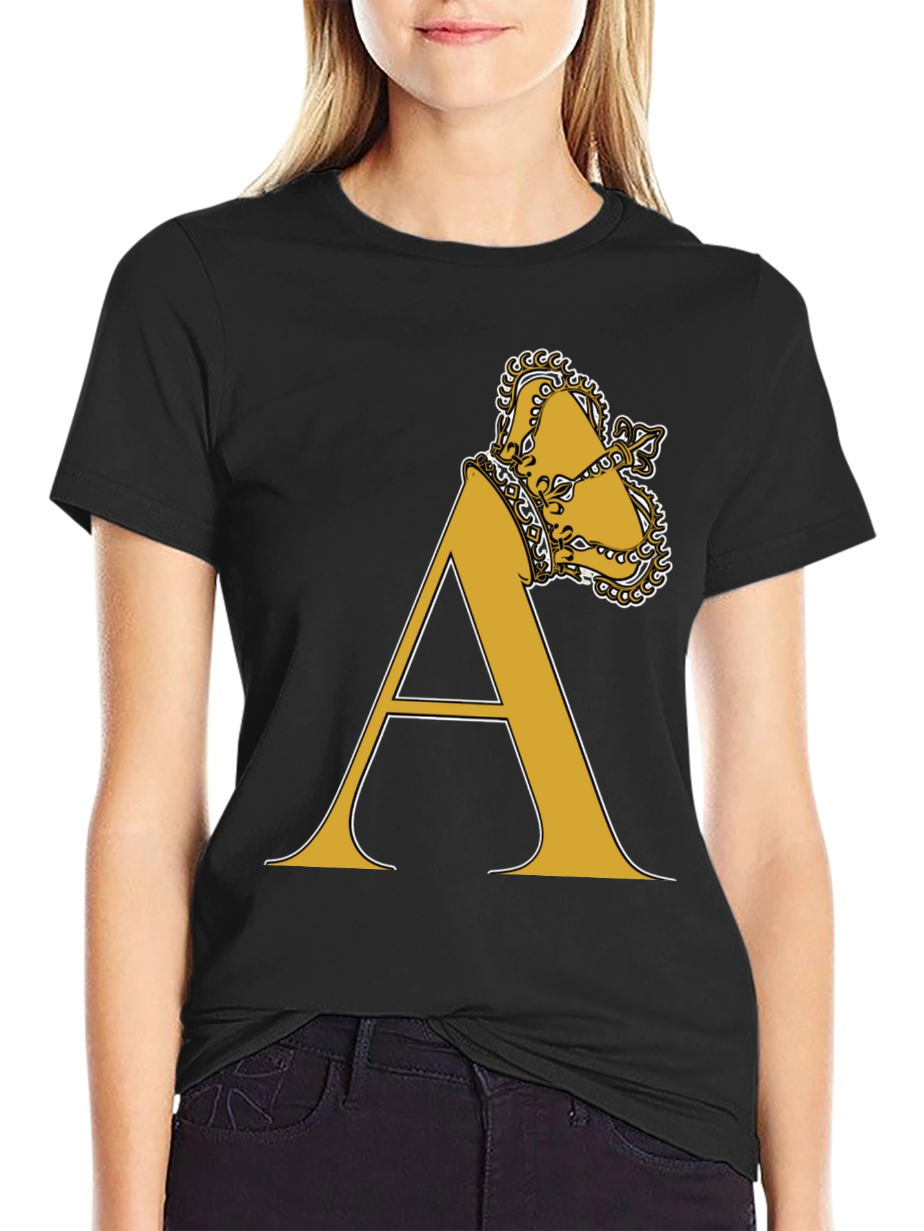 Crown A Letter Tee - King Alpha T-Shirt