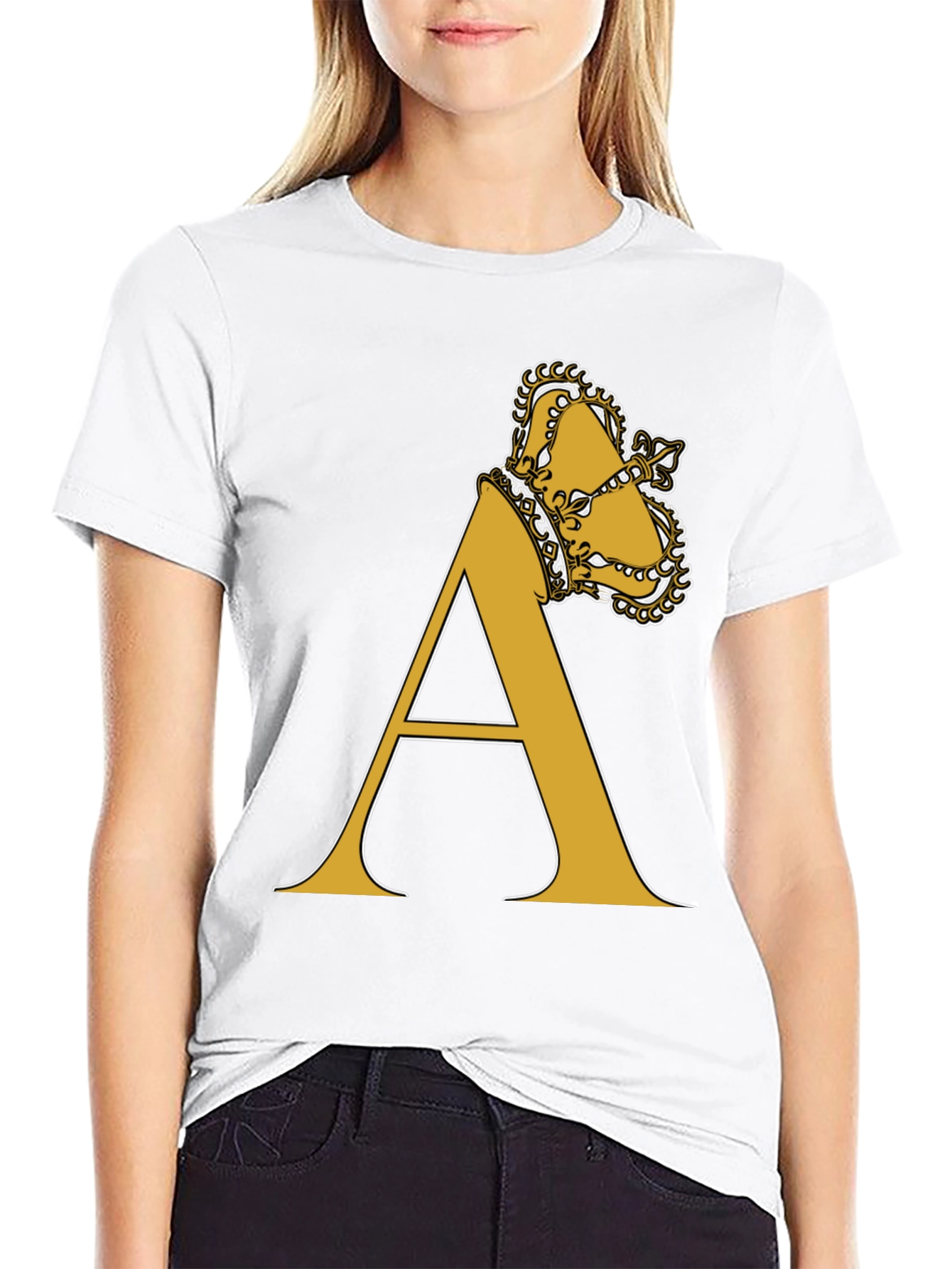 Crown A Letter Tee - King Alpha T-Shirt