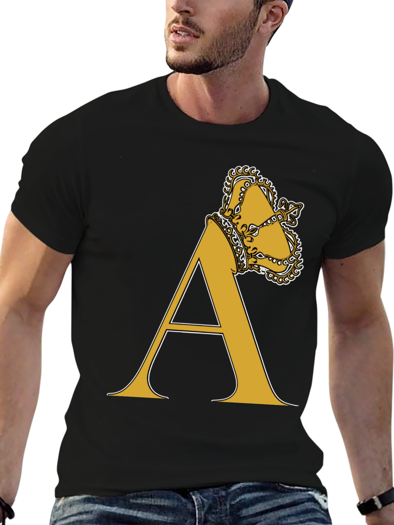 Crown A Letter Tee - King Alpha T-Shirt
