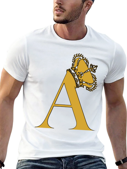 Crown A Letter Tee - King Alpha T-Shirt
