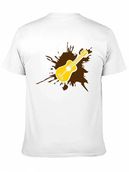 Guitar Splash Graphic Tee - Mens Black T-Shirt