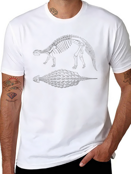 Ankylosaurus Anatomy Black T-Shirt
