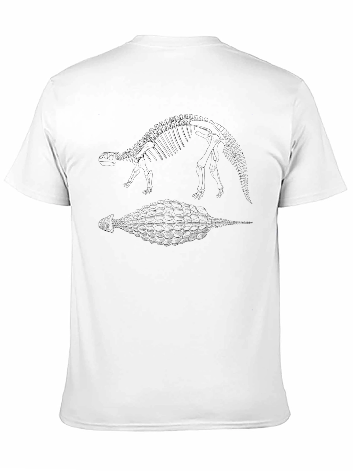 Ankylosaurus Anatomy Black T-Shirt