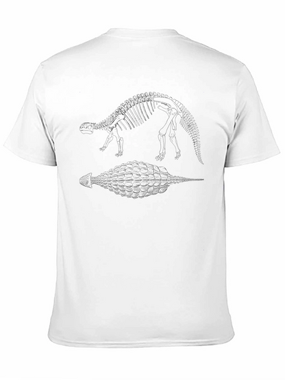 Ankylosaurus Anatomy Black T-Shirt