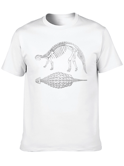 Ankylosaurus Anatomy Black T-Shirt