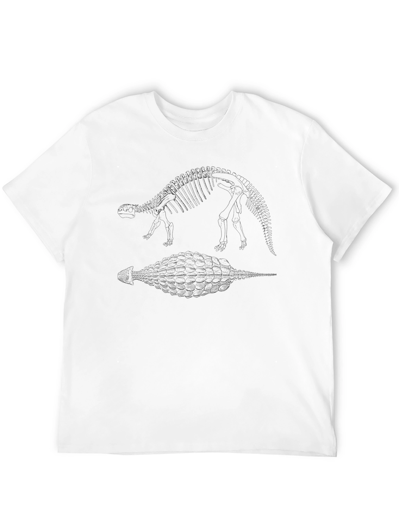 Ankylosaurus Anatomy Black T-Shirt