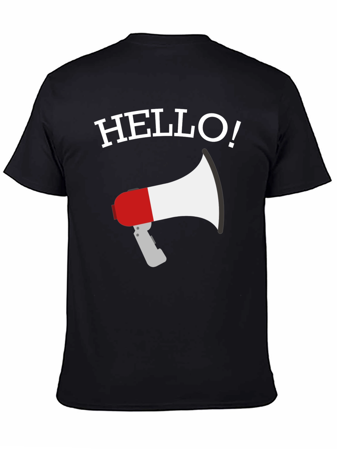 Hello Megaphone Graphic T-Shirt