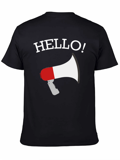 Hello Megaphone Graphic T-Shirt