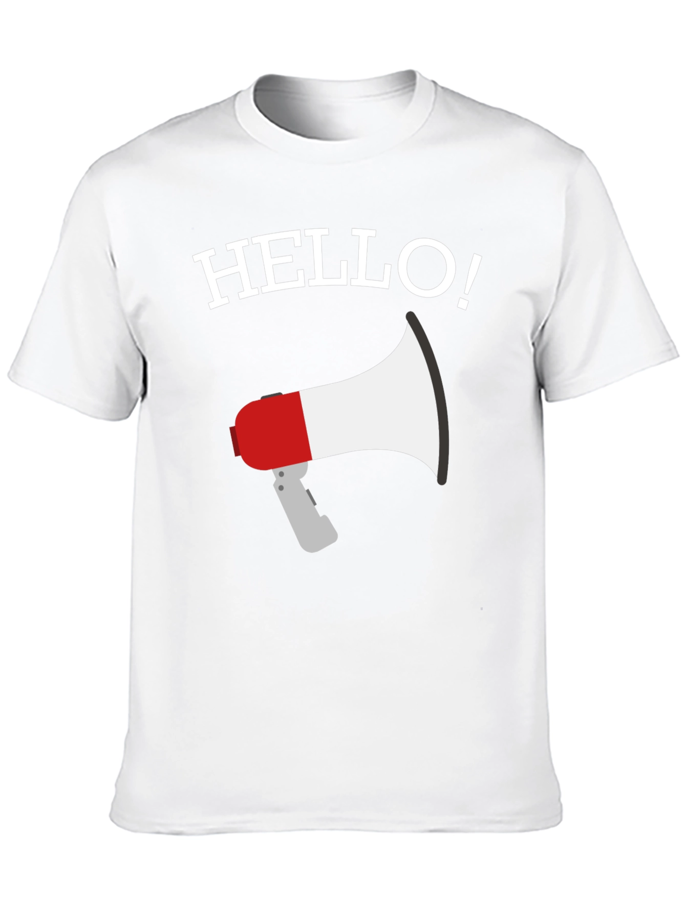 Hello Megaphone Graphic T-Shirt