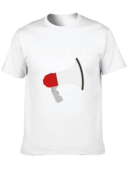 Hello Megaphone Graphic T-Shirt