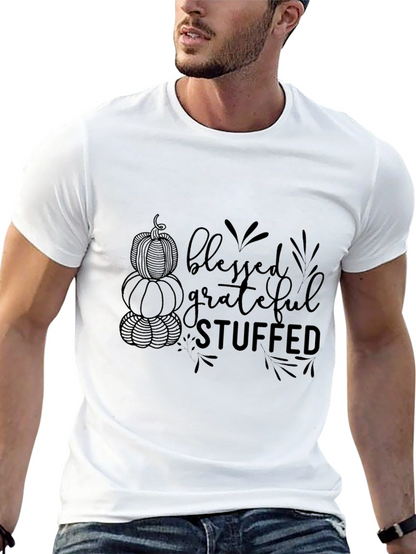 Blessed Grateful Stuffed Thanksgiving T-Shirt