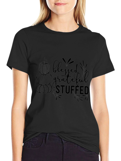 Blessed Grateful Stuffed Thanksgiving T-Shirt