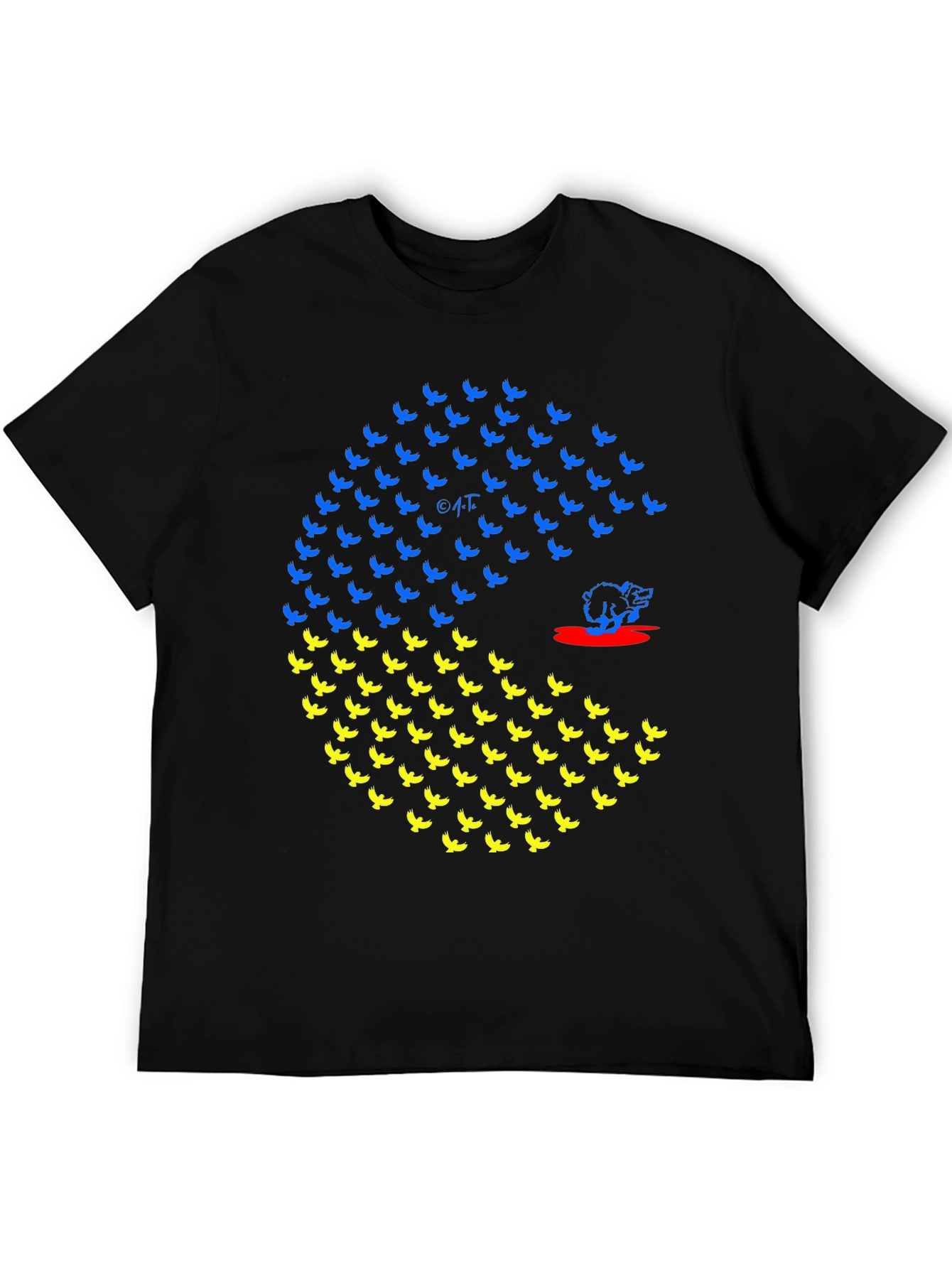 Ukraine Flag Bird Graphic T-Shirt