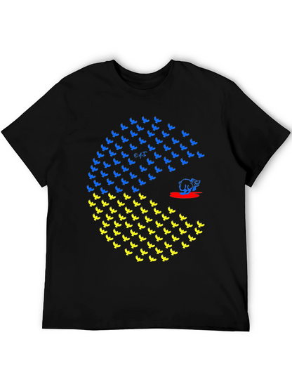 Ukraine Flag Bird Graphic T-Shirt