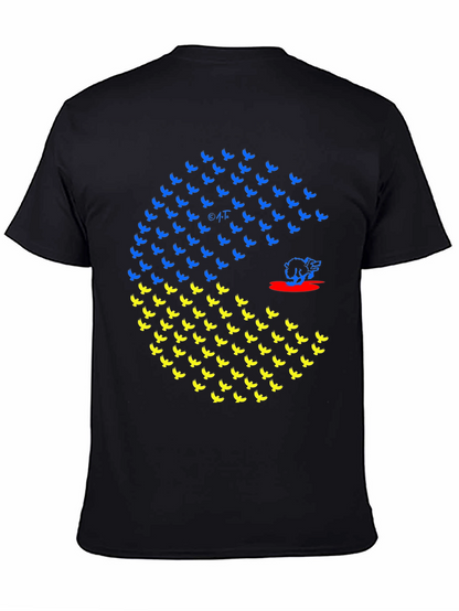Ukraine Flag Bird Graphic T-Shirt