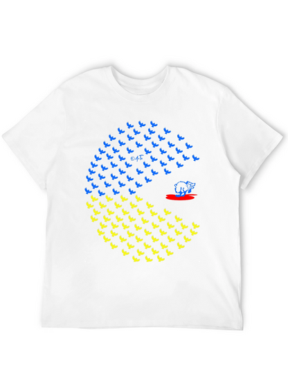 Ukraine Flag Bird Graphic T-Shirt