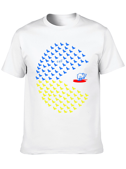 Ukraine Flag Bird Graphic T-Shirt