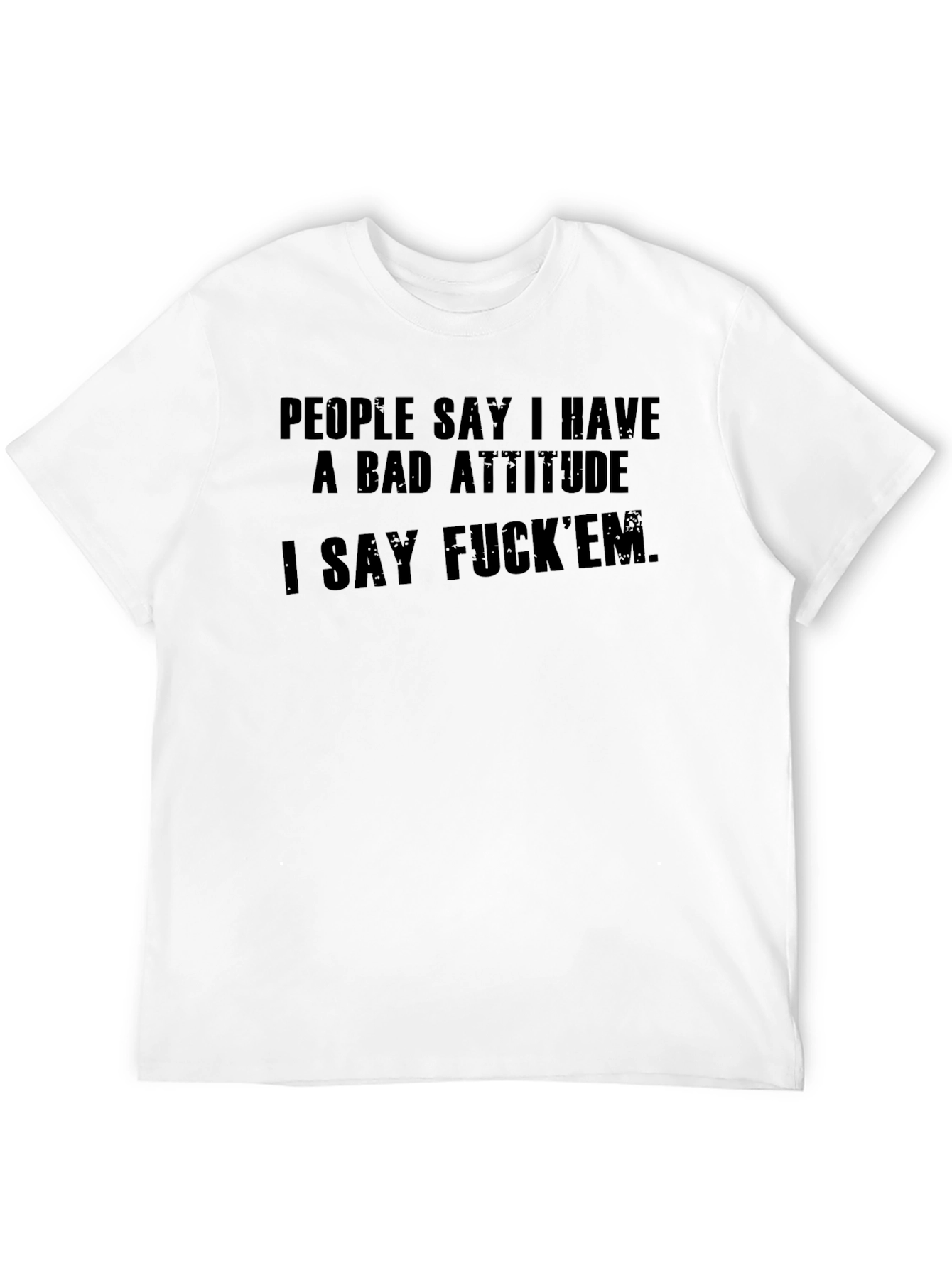 Bad Attitude Graphic Tee - Edgy Statement Shirt