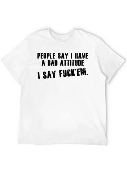 Bad Attitude Graphic Tee - Edgy Statement Shirt