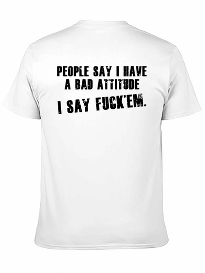 Bad Attitude Graphic Tee - Edgy Statement Shirt