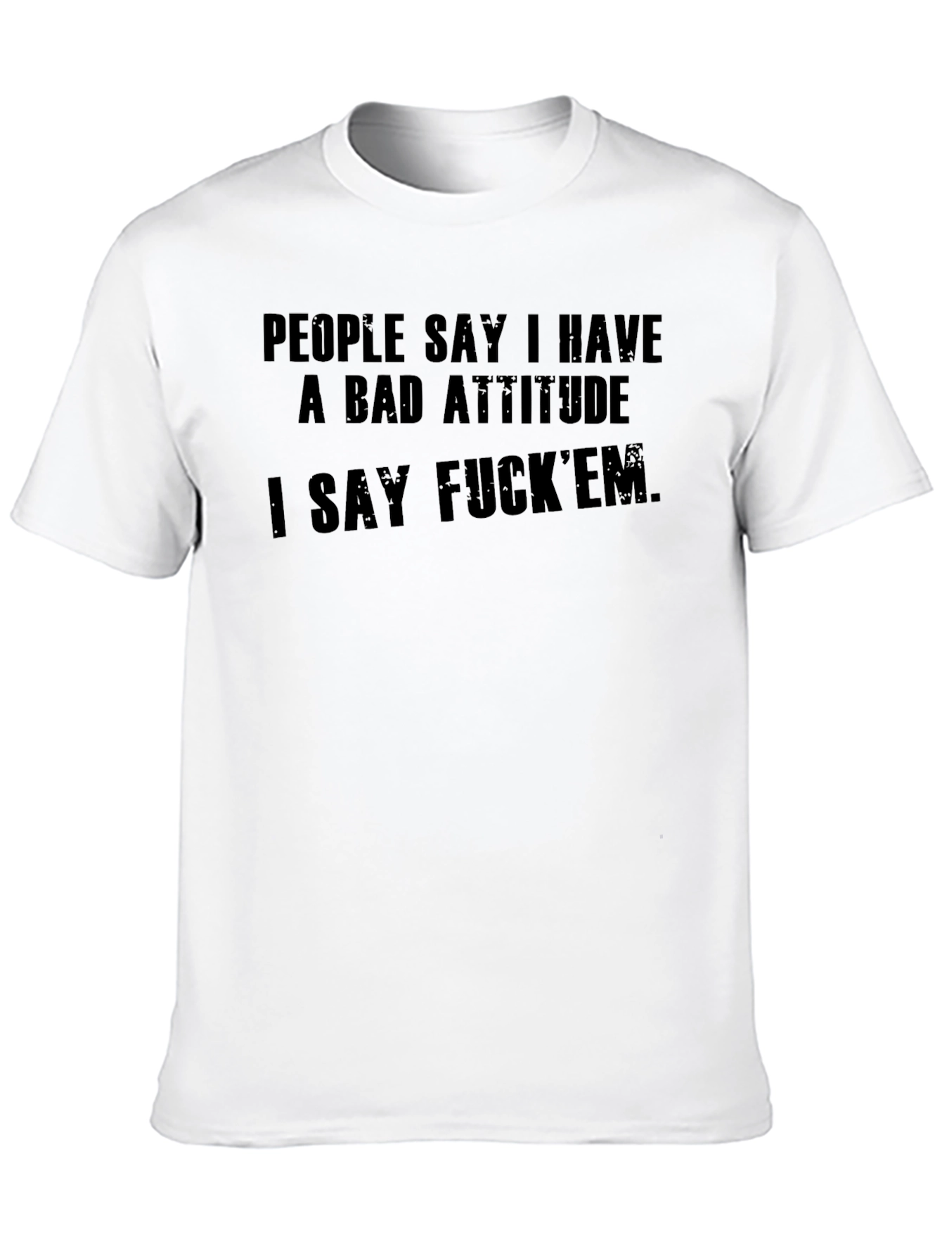 Bad Attitude Graphic Tee - Edgy Statement Shirt