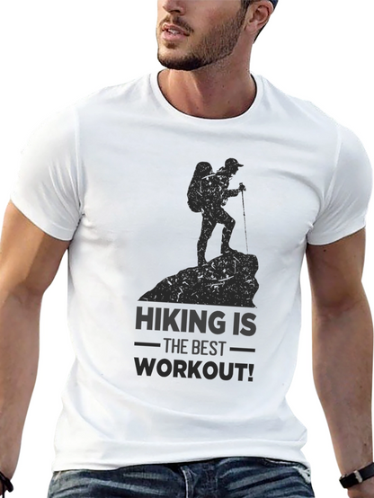 Hiking Workout Graphic Tee - Active Lifestyle Shirt