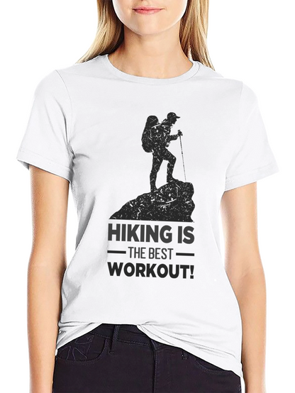 Hiking Workout Graphic Tee - Active Lifestyle Shirt