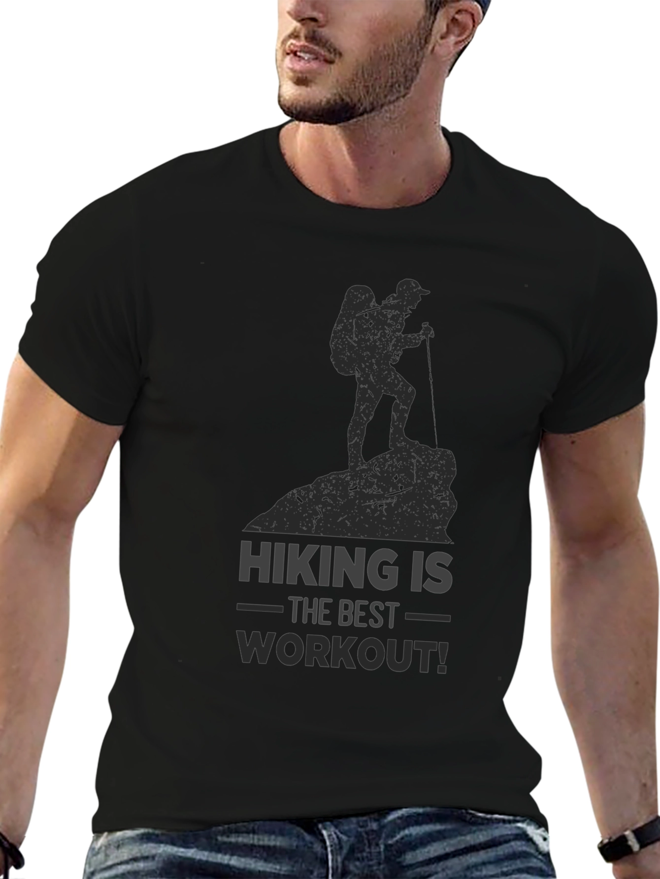 Hiking Workout Graphic Tee - Active Lifestyle Shirt