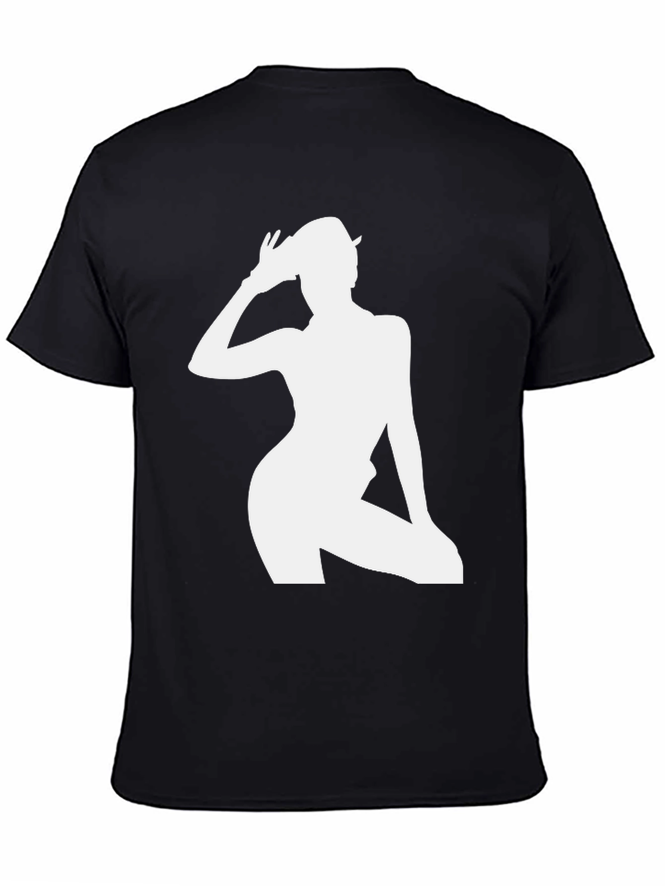 Silhouette Graphic Tee - Sleek Black T-Shirt
