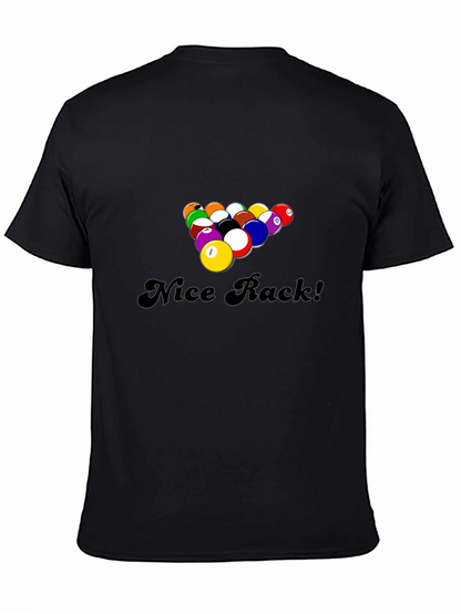 Nice Rack! Funny Pool Billiards Graphic T-Shirt