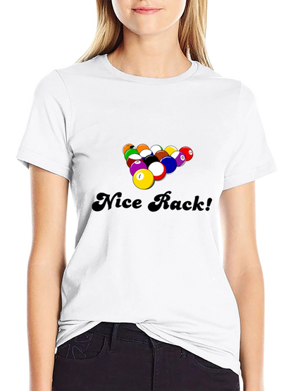 Nice Rack! Funny Pool Billiards Graphic T-Shirt