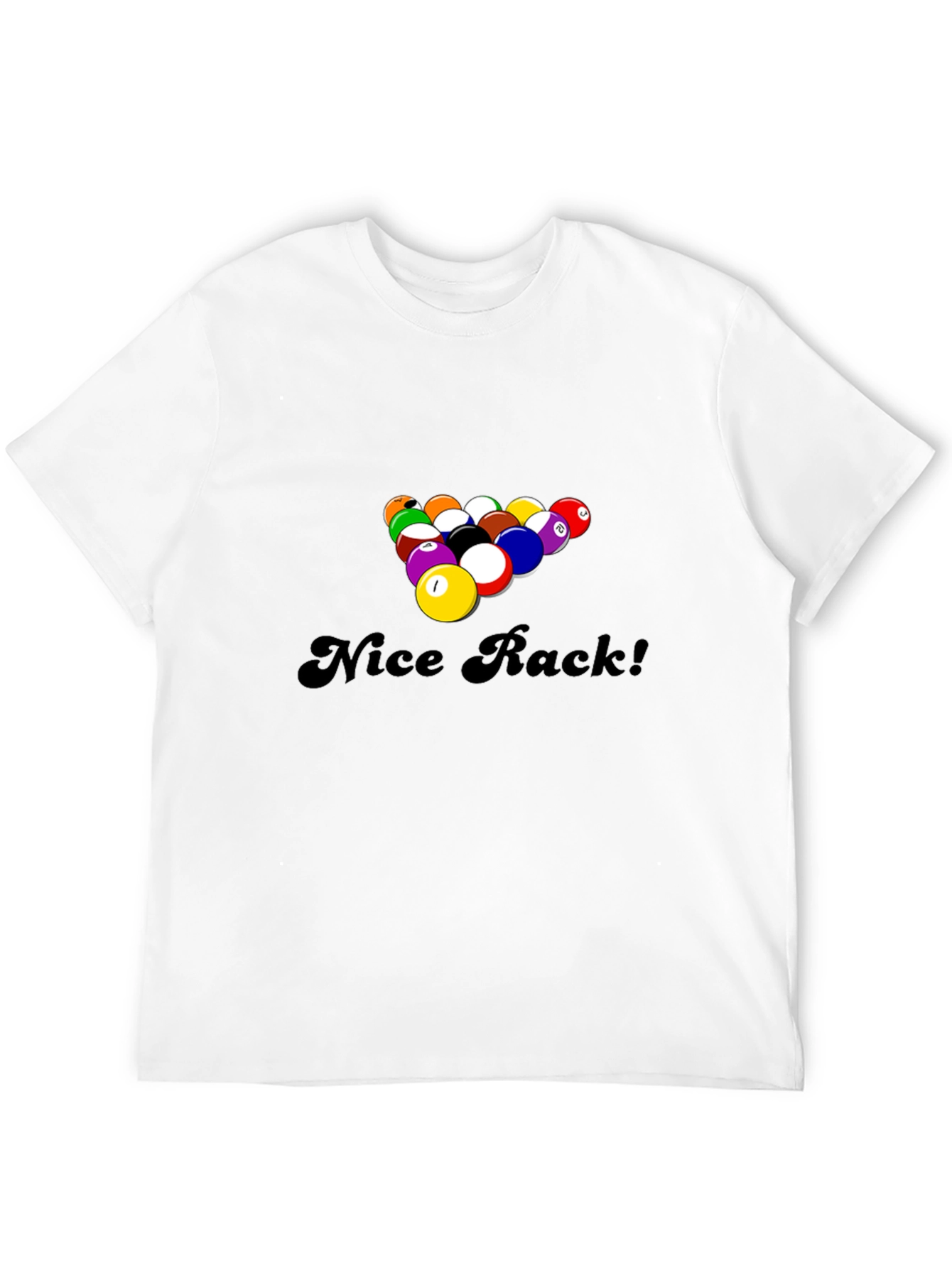 Nice Rack! Funny Pool Billiards Graphic T-Shirt