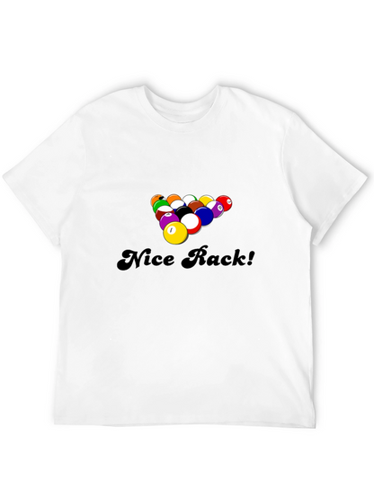 Nice Rack! Funny Pool Billiards Graphic T-Shirt