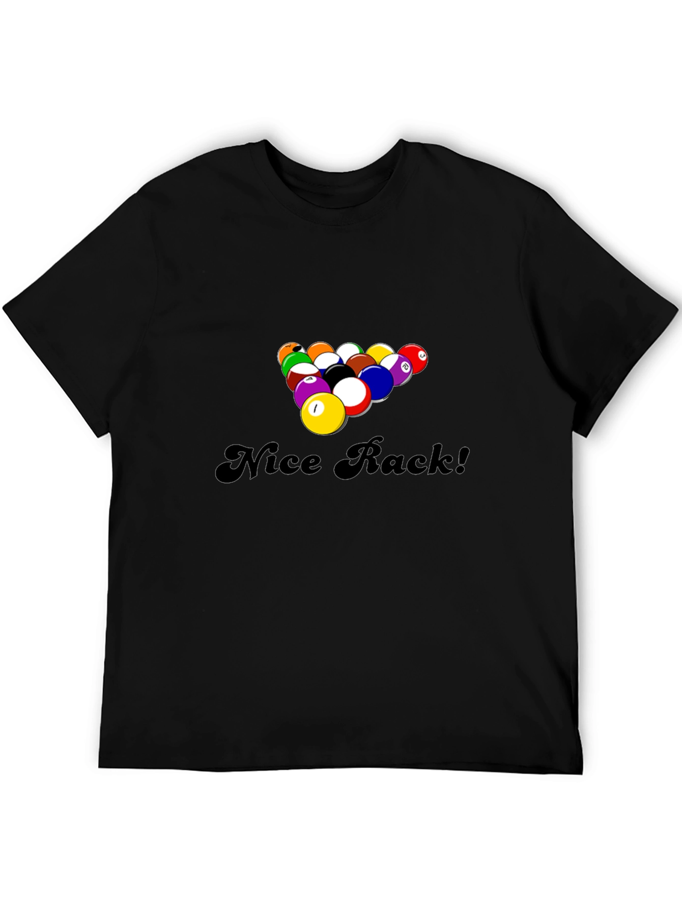 Nice Rack! Funny Pool Billiards Graphic T-Shirt