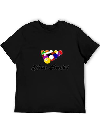 Nice Rack! Funny Pool Billiards Graphic T-Shirt