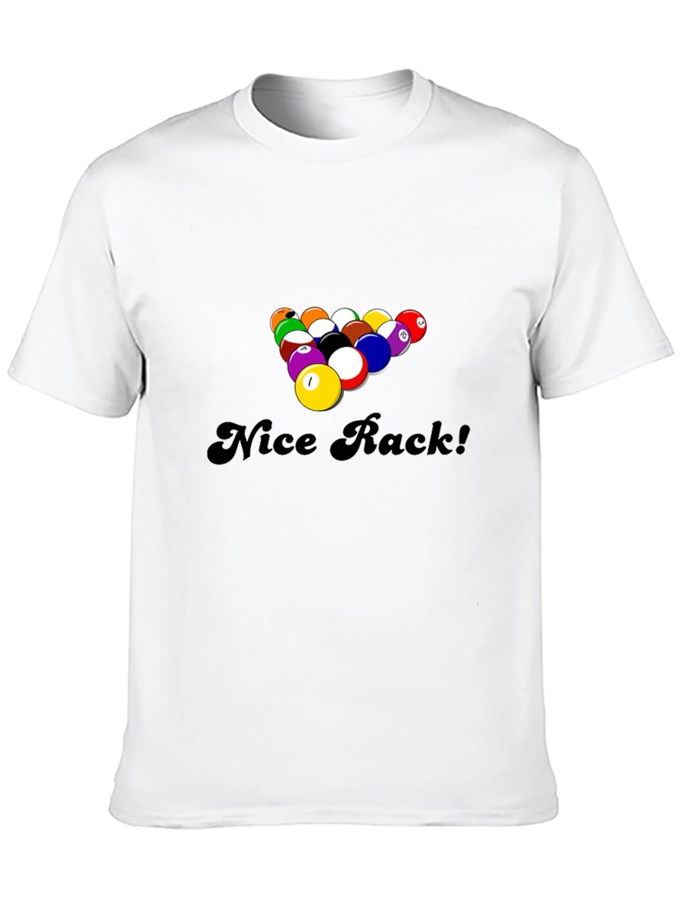 Nice Rack! Funny Pool Billiards Graphic T-Shirt