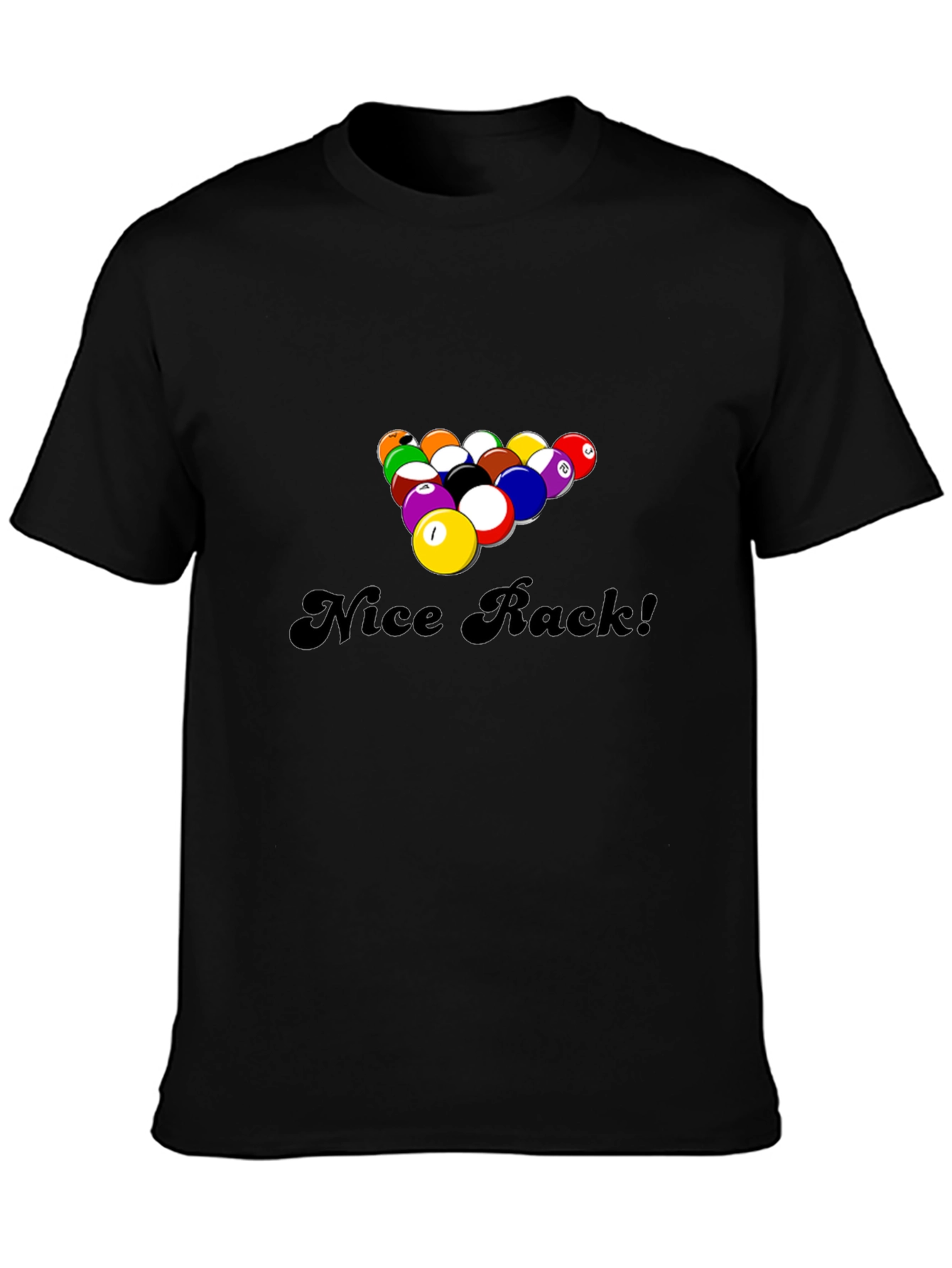 Nice Rack! Funny Pool Billiards Graphic T-Shirt
