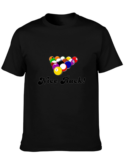 Nice Rack! Funny Pool Billiards Graphic T-Shirt