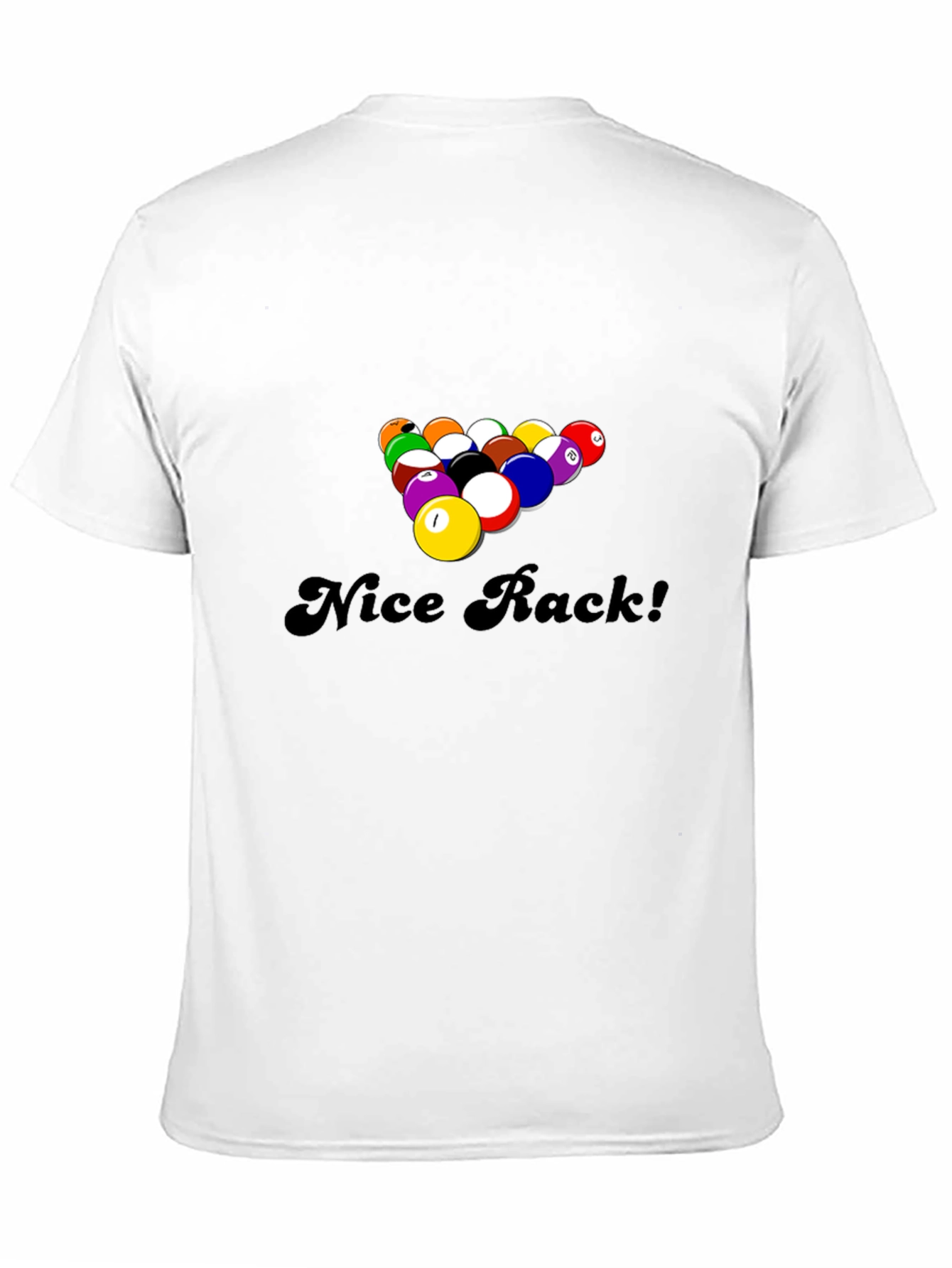 Nice Rack! Funny Pool Billiards Graphic T-Shirt