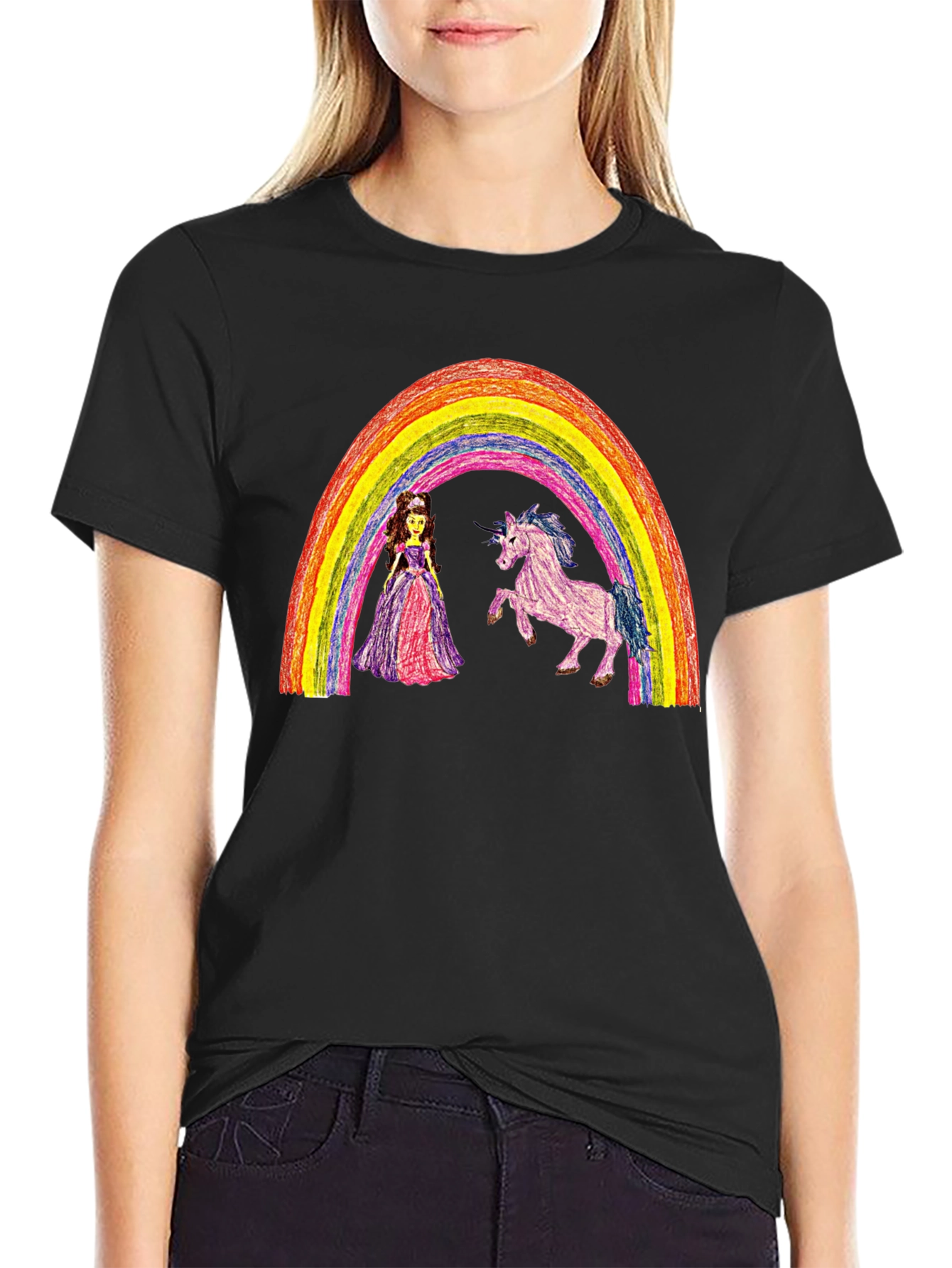 Rainbow Princess Unicorn T-Shirt