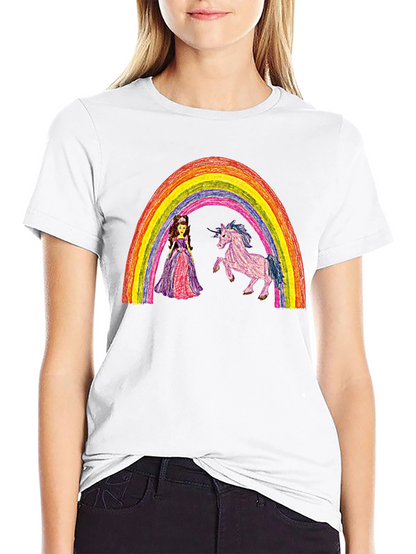 Rainbow Princess Unicorn T-Shirt