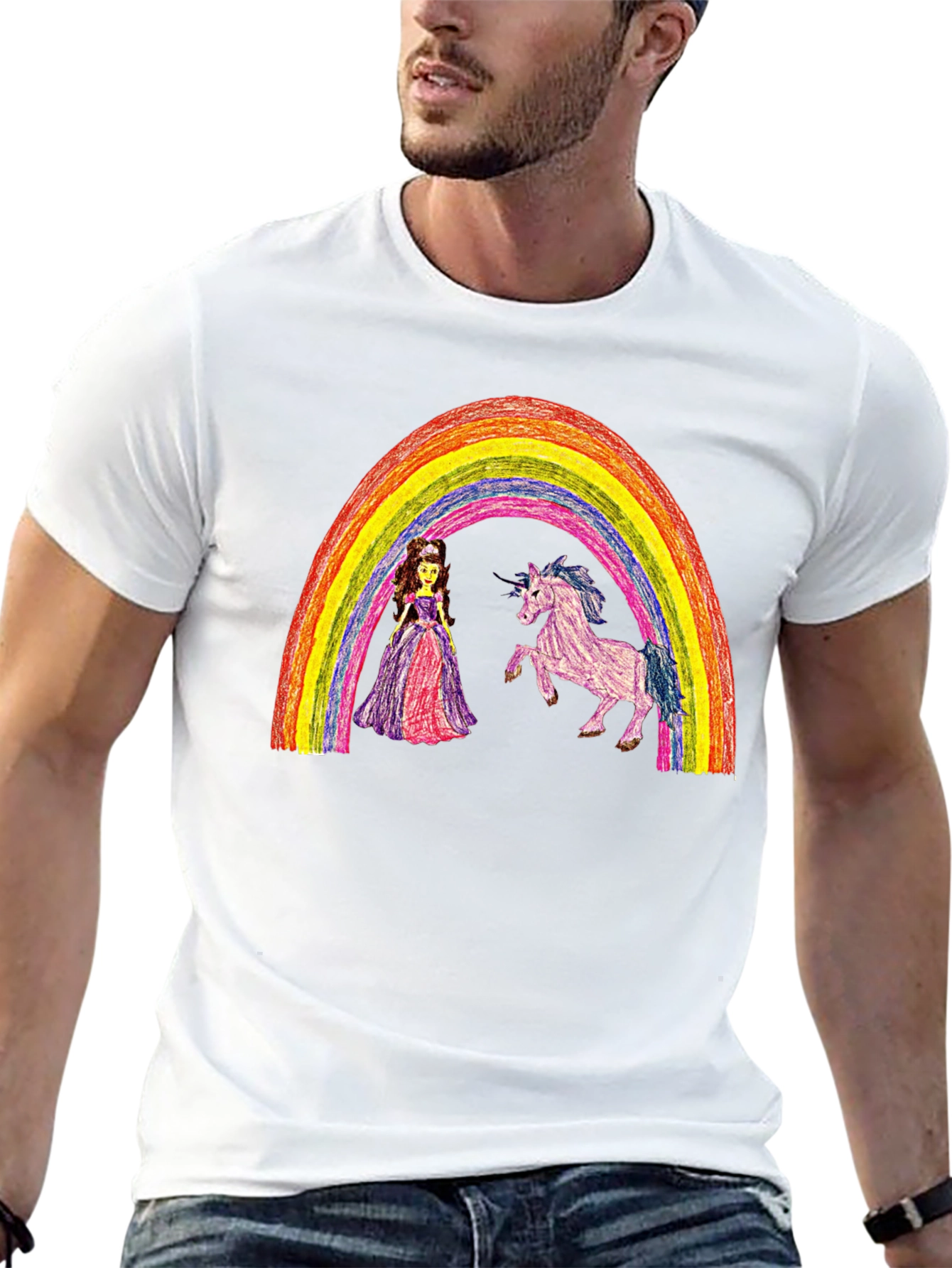 Rainbow Princess Unicorn T-Shirt