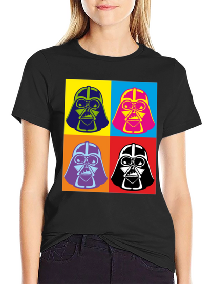 Pop Art Darth Vader Graphic T-Shirt
