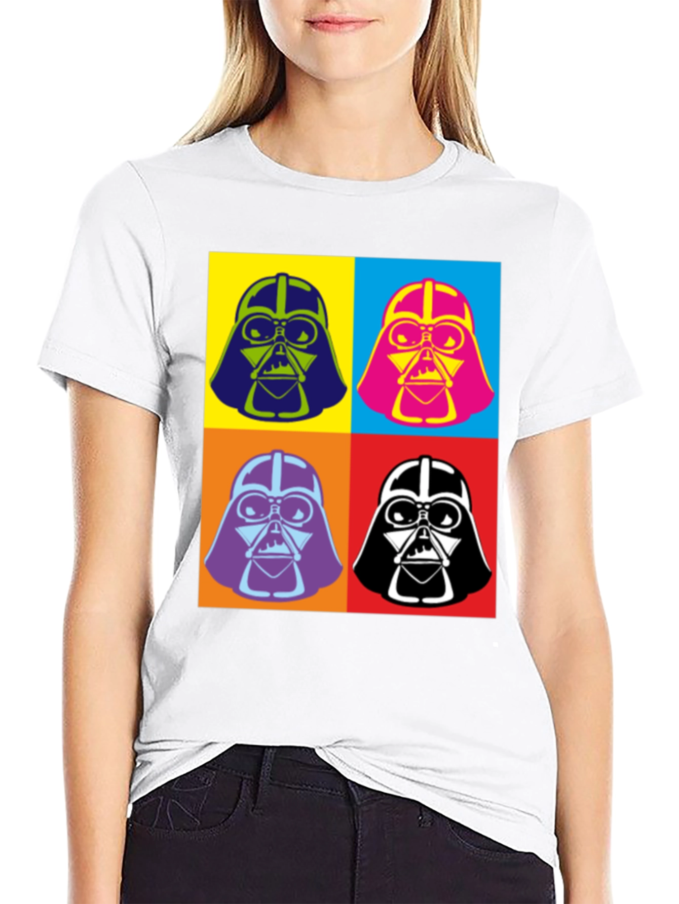 Pop Art Darth Vader Graphic T-Shirt