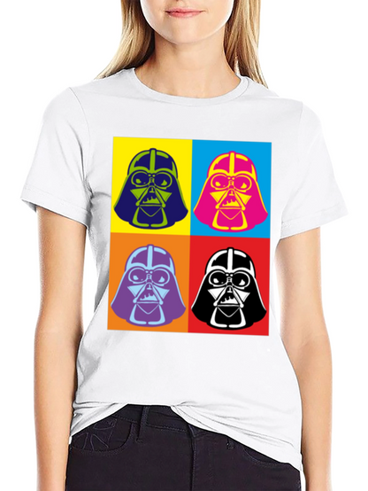 Pop Art Darth Vader Graphic T-Shirt